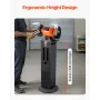 Bench Grinder Stand, Heavy-Duty Grinder and Vise Floor Pedestal with 28 x 17 cm Mounting Plate, Grinding Wheel Storage Compartme