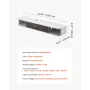 Floating TV Stand, 47 in Wall Mount Entertainment Center with Cable Hole, Modern Floating TV Shelf with Storage Cabinet, Particl