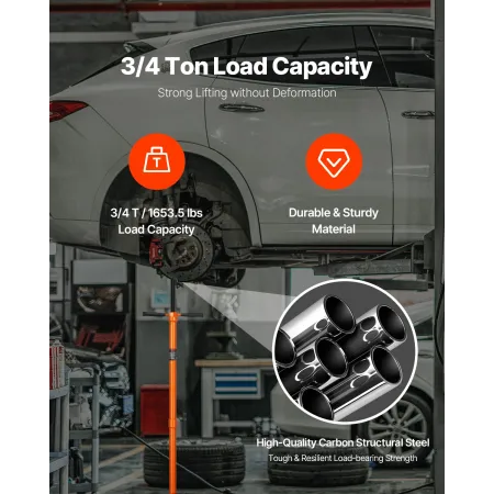 Underhoist Support Stand 3/4ton kapacitet under hejse Jack Stand Round Base