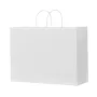 Kraft Paper Bags with Handles 100Pcs 16x6x12 in Party Shopping Bag White