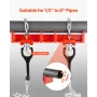 Pipe Welding Vise, 1/2 to 8-inch Pipe Welding Clamp with Dual Chains & Crank Handles, Heavy-Duty Cast Iron Vise for a Variety of