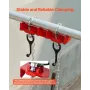 Pipe Welding Vise, 1/2 to 8-inch Pipe Welding Clamp with Dual Chains & Crank Handles, Heavy-Duty Cast Iron Vise for a Variety of