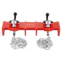 Pipe Welding Vise, 1/2 to 8-inch Pipe Welding Clamp with Dual Chains & Crank Handles, Heavy-Duty Cast Iron Vise for a Variety of