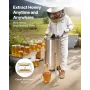 Manuel honningekstraktor 2 ramme honning spinner biavl rustfrit