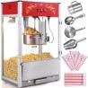 Popcorn Popper Machine Countertop Popcorn Maker 1615W 16 oz rød
