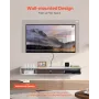 Floating TV Stand, 55 in Wall Mount Entertainment Center with Cable Hole, Modern Floating TV Shelf with Storage Cabinet, Particl