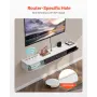 Floating TV Stand, 55 in Wall Mount Entertainment Center with Cable Hole, Modern Floating TV Shelf with Storage Cabinet, Particl