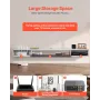Floating TV Stand, 70 in Wall Mount Entertainment Center with Cable Hole, Modern Floating TV Shelf with Storage Cabinet, Particl
