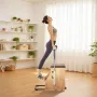 Pilates Chair, Split-Pedal Stability Combo Chairs with Handles, Rubber Wood Frame Yoga Fitness Trainer, Exercise Reformer, Pilat