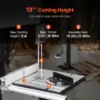 Band Saw, 340mm / 13.39-Inch, Benchtop Bandsaw with Stand, 440-846 RPM Continuously Viable Speed, 1100W 1.5HP, 220V, Optimized W