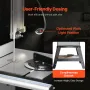 Band Saw, 340mm / 13.39-Inch, Benchtop Bandsaw with Stand, 440-846 RPM Continuously Viable Speed, 1100W 1.5HP, 220V, Optimized W
