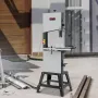 Band Saw, 340mm / 13.39-Inch, Benchtop Bandsaw with Stand, 440-846 RPM Continuously Viable Speed, 1100W 1.5HP, 220V, Optimized W