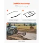 Drag Harrow, 74" Width Tow Behind Drag Harrow, Q235 Steel Driveway Grader with Adjustable Bars & Pin Hitch, Support up to 50 lbs