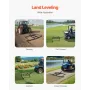 Drag Harrow, 74" Width Tow Behind Drag Harrow, Q235 Steel Driveway Grader with Adjustable Bars & Pin Hitch, Support up to 50 lbs