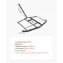 Drag Harrow, 74" Width Tow Behind Drag Harrow, Q235 Steel Driveway Grader with Adjustable Bars & Pin Hitch, Support up to 50 lbs