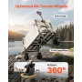 Collapsible Folding Wagon, 550lb Load & 220L, 2 in 1 Foldable Wagon Cart Converts to Bench, Utility Wagon with Adjustable Handle