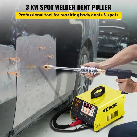 Stud Welder Dent Repair Kit, 3 KW 220 V Spot Welder Dent Puller with 2 Welding Guns, 7 Modes Spot Welding Machine for Car Body D