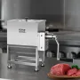 Manual Meat Mixer, 15L Fixed Tank Meat Processing Equipment(Mixing Max 15LBS for Meat), Stainless Steel Meat Mixer, Sausage Mixe