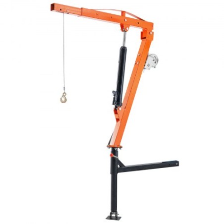 Hydraulic Pickup Truck Crane Hoist Crane 500 lbs 360Â° Swivel Hoist Lift