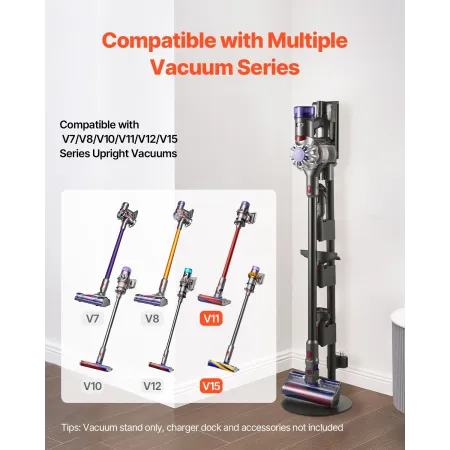 Vacuum Stand, Compatible With V7 V8 V10 V11 V12 V15 Series Upright Vacuum Cleaners & Accessories, Stable Vacuum Stand Holder wit