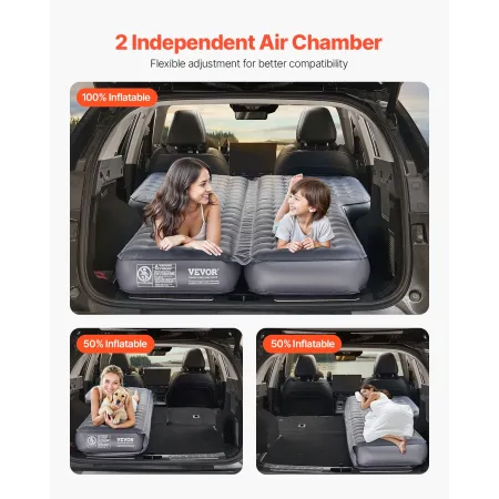 Car Air Mattress, Inflatable Car Camping Mattress, Oxford Thickened Travel Beds, Comfortable and Durable Portable Sleeping Pad w