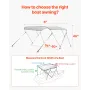 3 Bow Boat Bimini Tops 6 ft lang 600d Polyester Markise