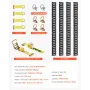 E Track Tie-Down Rail Kit, 18PCS 152.4 cm E-Tracks Set Includes 4 Steel Rails & 2 Single Slot & 6 O Rings & 4 Tie-Offs w/ D-Ring