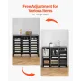 Literature Organizer, 24 Compartments Office Mailbox with Adjustable Shelves, Wooden Mailbox Sorter Medium Density Fiberboard Of