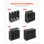 Literature Organizer, 24 Compartments Office Mailbox with Adjustable Shelves, Wooden Mailbox Sorter Medium Density Fiberboard Of