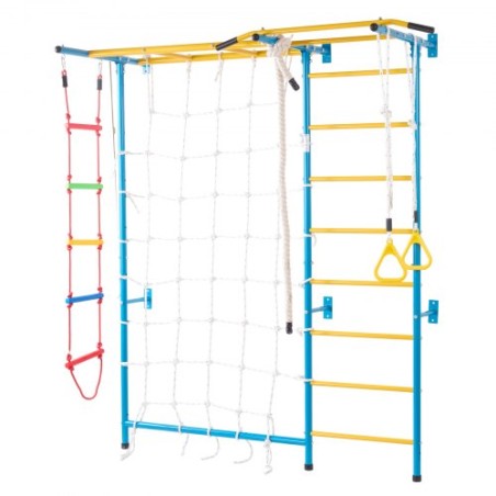 Wall Gym for Kids 7 in 1 Steel Indoor Kids Gym for Exercise Climbing Toys