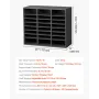 Literature Organizer, 24 Compartments Office Mailbox with Adjustable Shelves, Wooden Mailbox Sorter Medium Density Fiberboard Of