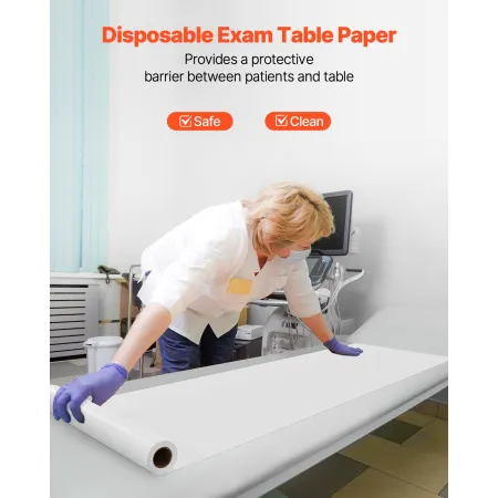 Medicinsk eksamenstabel papir 21 "x 225ft engang