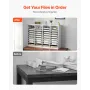 Literature Organizer, 36 Compartments Office Mailbox with Adjustable Shelves, Wooden Mailbox Sorter Medium Density Fiberboard Of