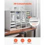 Literature Organizer, 36 Compartments Office Mailbox with Adjustable Shelves, Wooden Mailbox Sorter Medium Density Fiberboard Of