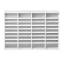 Literature Organizer, 36 Compartments Office Mailbox with Adjustable Shelves, Wooden Mailbox Sorter Medium Density Fiberboard Of
