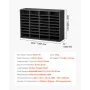 Literature Organizer, 36 Compartments Office Mailbox with Adjustable Shelves, Wooden Mailbox Sorter Medium Density Fiberboard Of