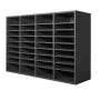 Literature Organizer, 36 Compartments Office Mailbox with Adjustable Shelves, Wooden Mailbox Sorter Medium Density Fiberboard Of