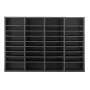 Literature Organizer, 36 Compartments Office Mailbox with Adjustable Shelves, Wooden Mailbox Sorter Medium Density Fiberboard Of