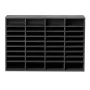 Literature Organizer, 36 Compartments Office Mailbox with Adjustable Shelves, Wooden Mailbox Sorter Medium Density Fiberboard Of