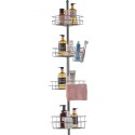 56" to 114" High Shower Corner Caddy Tension Pole Rust-Proof Tension Pole