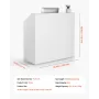 Reception Desk, 46.46 x 19.69 x 43.90 in Rectangular Front Counter Table, Office Reception Desk, Retail Counter and Front Recept