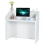 Reception Desk, 46.46 x 19.69 x 43.90 in Rectangular Front Counter Table, Office Reception Desk, Retail Counter and Front Recept
