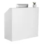Reception Desk, 46.46 x 19.69 x 43.90 in Rectangular Front Counter Table, Office Reception Desk, Retail Counter and Front Recept