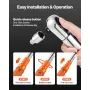Click Torque Wrench, 3/4 Inch Drive, 100-600 lbf-ft / 136-814N.m, Dual-direction Torque Wrench Set with Dual Range Scales, 48-to