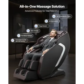 Massage Chair Full Body 4D Massage Recliner with SL-Track & Yoga Stretch