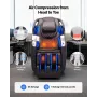 Massage Chair, 4D Full Body Zero Gravity Recliner with SL Track, Yoga Stretch, AI Voice Control, Heat, Foot Roller, Retractable 