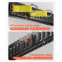 E Track Tie-Down Rail Kit, 30PCS 152.4 cm E-Tracks Set Includes 4 Steel Rails & 2 Single Slot & 8 O Rings & 8 Tie-Offs w/ D-Ring