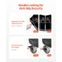 Trash Can Dolly with 4 Lockable Wheels, 440lbs Weight Capacity, 2 Packs Round Trash Can Roller Base, 15-22.8 in Adjustable, Heav