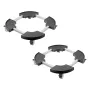 2 pakker rundt papirkurven kan dolly 15-22,8 i justerbar