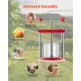 0.44 Gal/1.65L Fruit Wine Press, 2 Stainless Steel Barrels, Manual Juice Maker, Cider Apple Grape Tincture Honey Olive Oil Makin